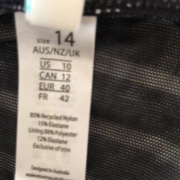 Sea Level Swim Australia Chamarel Square Neck One Piece Black - Picture 5 of 7